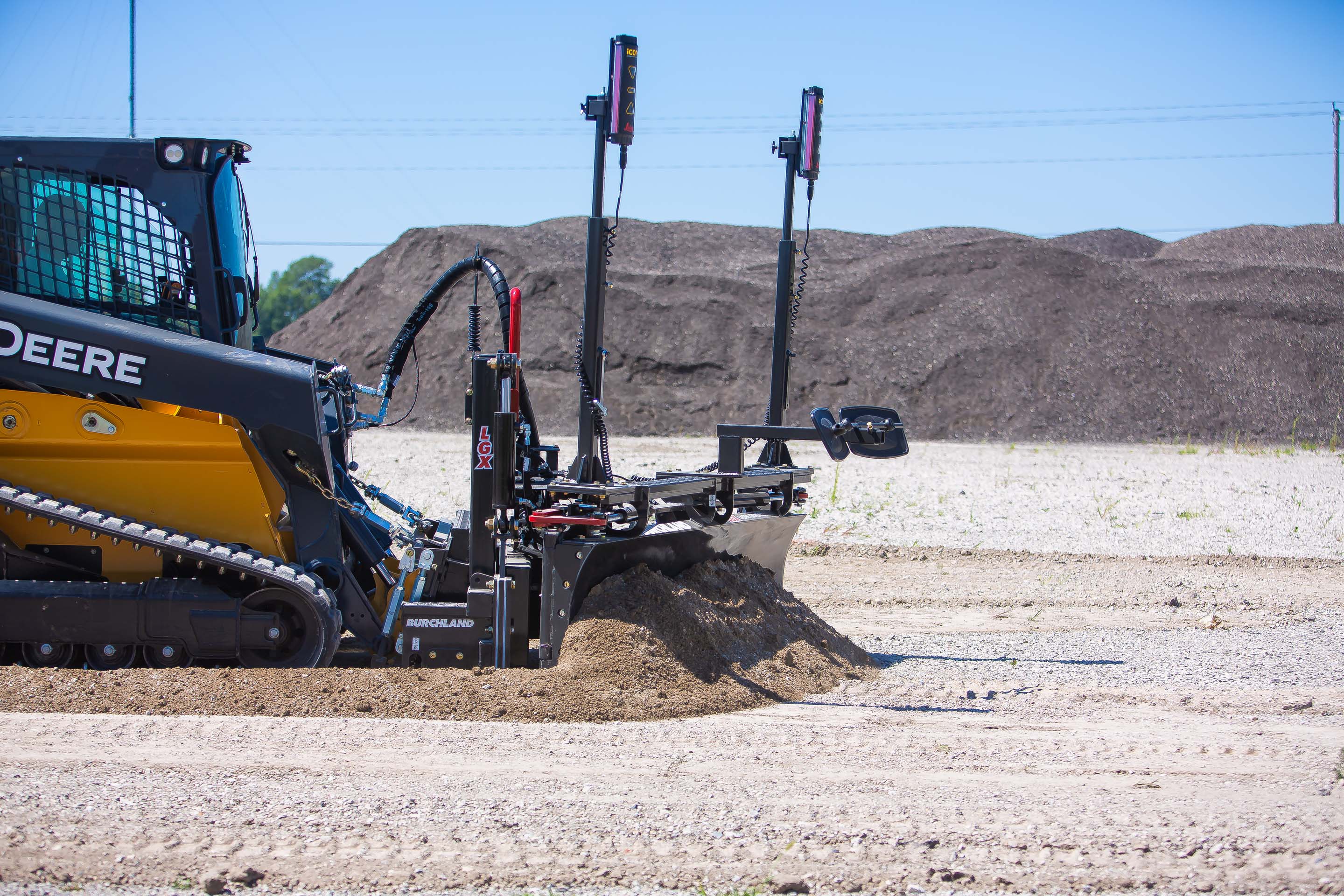 skid steer laser grader